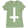 wasted youth inverted cross indie geek swag funny Ladies Fitted T-Shirt