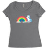 tasty rainbow Women's Triblend Scoop T-shirt