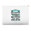 i don't have stepdaughter funny gift for stepdad Accessory Pouches