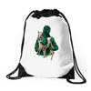 fawns meet kaiju Drawstring Bags