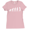 evolution of a golfer Ladies Fitted T-Shirt