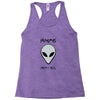 humans aren't real Racerback Tank