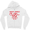 Guccify Yourself White Black Red Zipper Hoodie