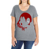 deadpool face Ladies Curvy T-Shirt