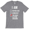 republican, democrat, busy slaying dragons fantasy T-Shirt