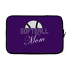 softball mom sequins Laptop sleeve