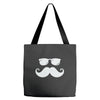 hipster glasses and moustache Tote Bags