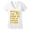 MAY THE ODDS BE EVER IN YOUR FAVOUR Women's V-Neck T-Shirt