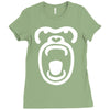 gorilla face Ladies Fitted T-Shirt