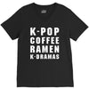 k pop coffee ramen k dramas V-Neck Tee