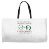 golden christmas Weekender Totes
