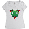 Final Space Mooncake with Triangle Women's Triblend Scoop T-shirt