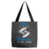 Pop is my Name Fishing Is My Game Tote Bags