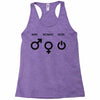 man woman geek symbols Racerback Tank