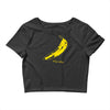 retro velvet underground andy warhol banana rock black t shirt sz s m Crop Top
