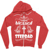 I Am One Blessed Stepdad Zipper Hoodie