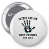 father and son best friends son Pin-back button