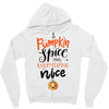 pumpkin spice and everything nice Zipper Hoodie