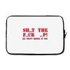 shut up Laptop sleeve