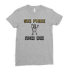 ski free and die Ladies Fitted T-Shirt