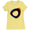 orbital wonky style Ladies Fitted T-Shirt