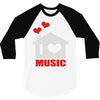 new i love house 3/4 Sleeve Shirt