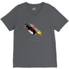 never give up poster V-Neck Tee