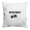never forget Throw Pillow
