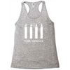 fork handles  four candles   funny Racerback Tank