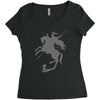 think big Women's Triblend Scoop T-shirt