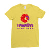 stylish retro hawaiian airlines Ladies Fitted T-Shirt