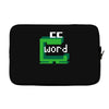 word muncher Laptop sleeve