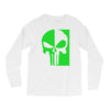 mad engine marvel brand punisher scar glow in the dark Long Sleeve Shirts