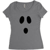 boo face Women's Triblend Scoop T-shirt