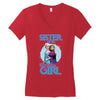 sister of the birthday girl Women's V-Neck T-Shirt