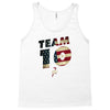 team 10 american flag Tank Top
