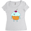 funny cartoon Women's Triblend Scoop T-shirt