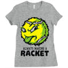 tennis ball racket Ladies Fitted T-Shirt
