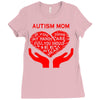 autism mom my heart Ladies Fitted T-Shirt