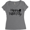 happy father's day Women's Triblend Scoop T-shirt
