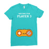 Waiting for Player 3 Gamer Ladies Fitted T-Shirt