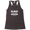 dad to the rescue Racerback Tank