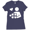 adesivo companion cube portal Ladies Fitted T-Shirt