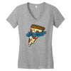 life is a pizza party Women's V-Neck T-Shirt