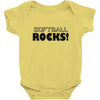 softball rocks Baby Onesie