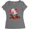 happy halloween clown Women's Triblend Scoop T-shirt