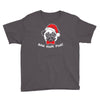 bah hum pug scrooge grinch christmas Youth Tee