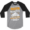 Motorcycles Dad 3/4 Sleeve Shirt
