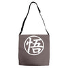 goku uniform logo  japanese anime tv show z gt Adjustable Strap Totes