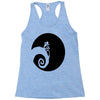 nightmare before christmas black logo Racerback Tank